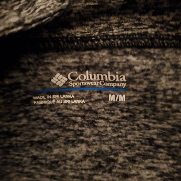 Columbia Kids Heathered Gray Quarter-Zip Pullover Size M - Picture 9 of 10